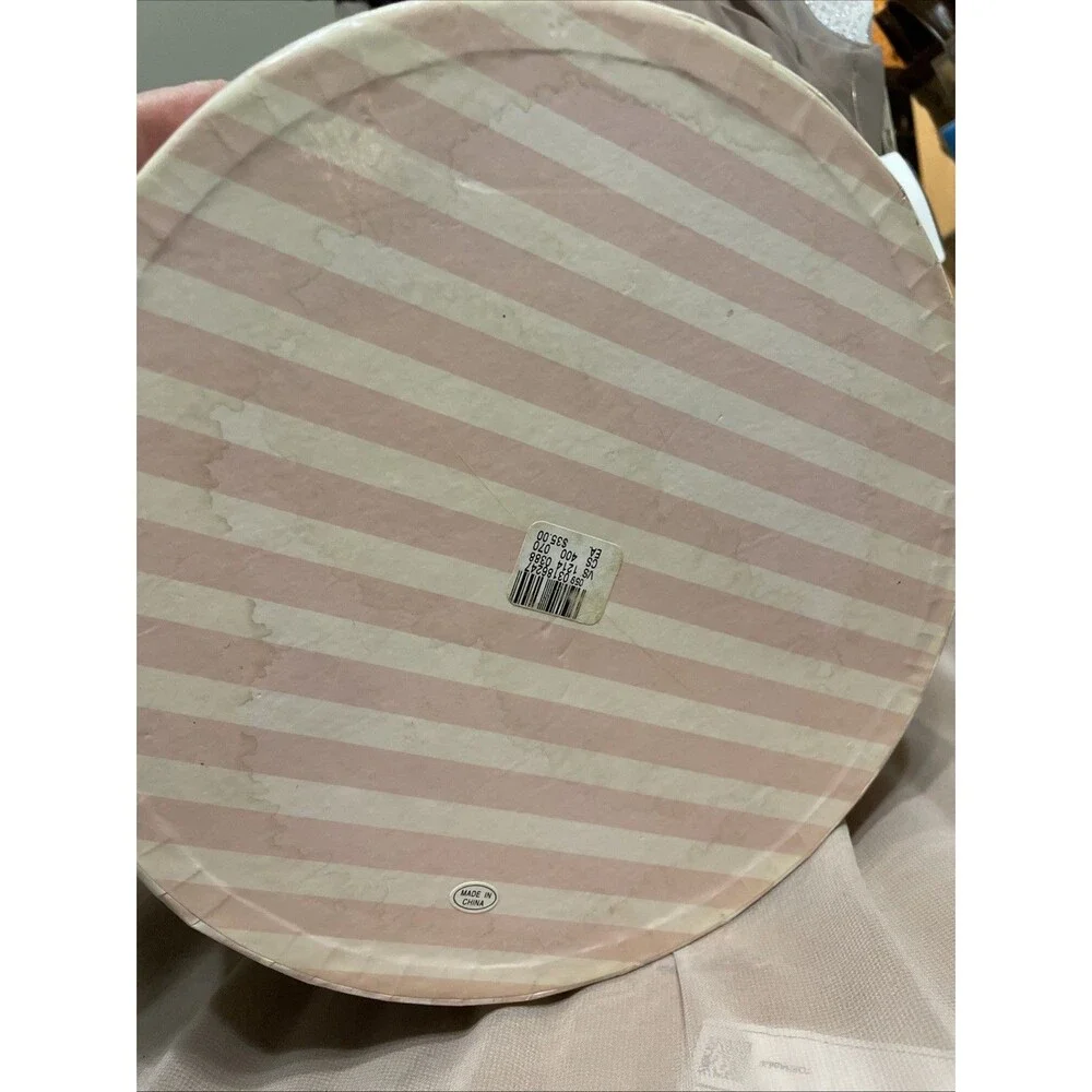 Damaged Faded Vintage Victoria’s Secret Small Hat Box Or Display Prop